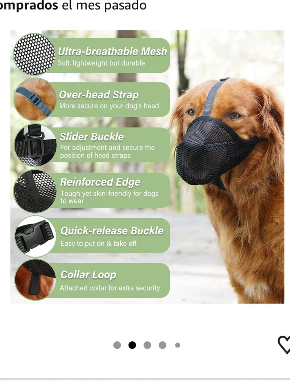 Black Breathable Mesh Dog Muzzle with Adjustable Straps